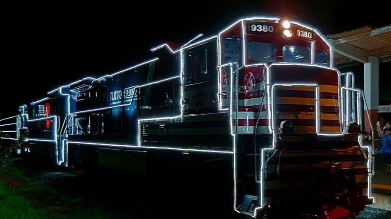 Locomotiva iluminada