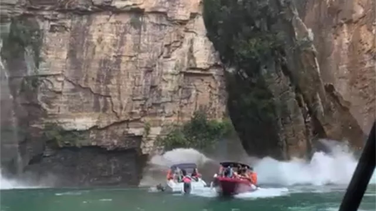 Cânion se desprende, atinge lanchas e mata 7 em Capitólio (MG)