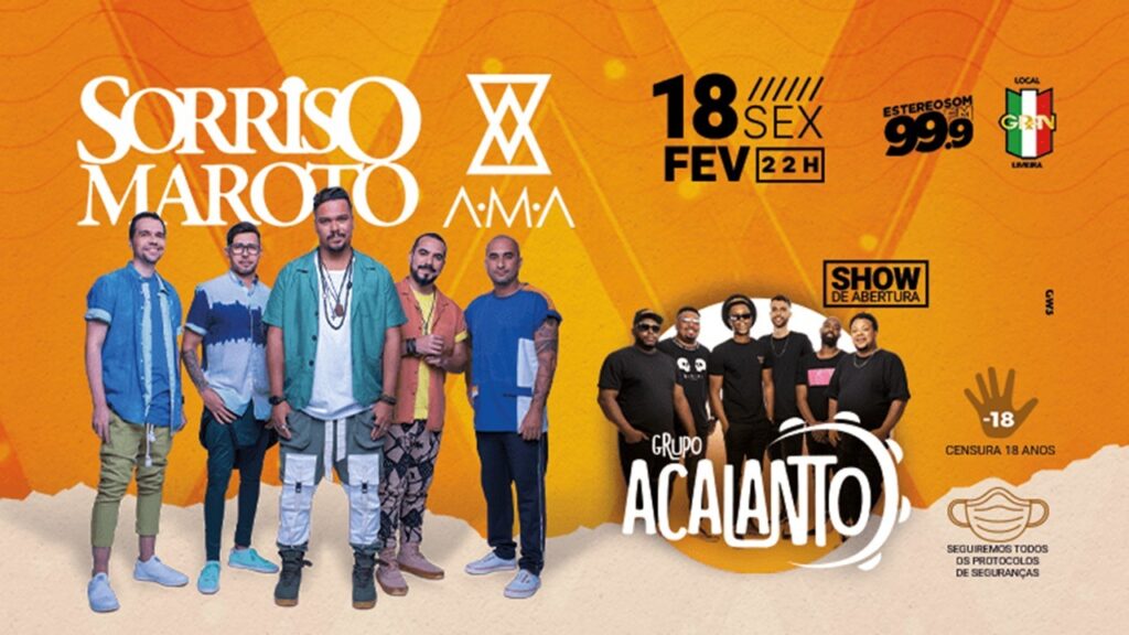 Sorriso Maroto se apresenta nesta sexta (18) em Limeira