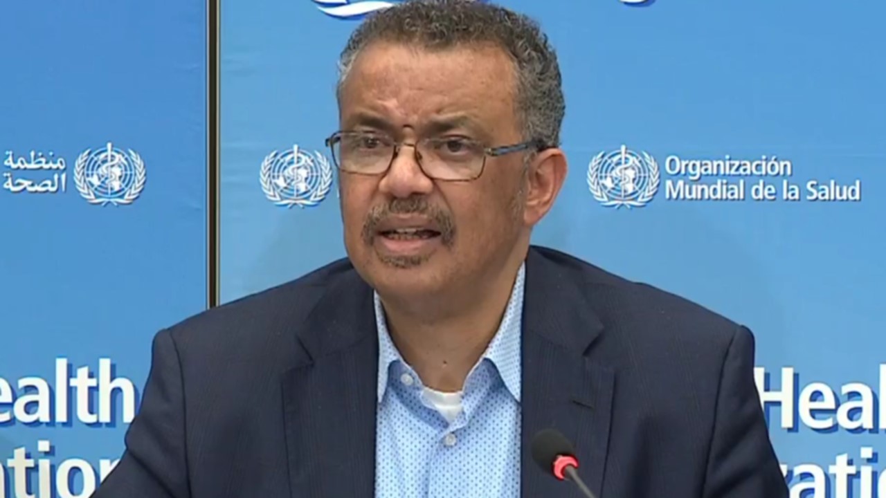 O diretor-geral da organização da OMS, Tedros Adhanom