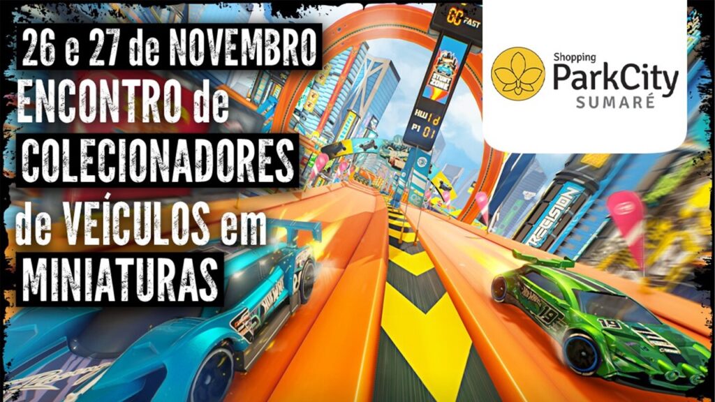 Encontro reúne carros em miniatura e clássicos no Shopping ParkCity Sumaré