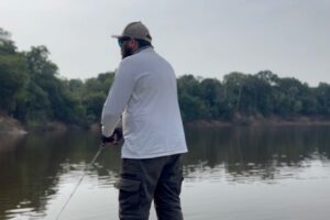 Pescador na Amazonia