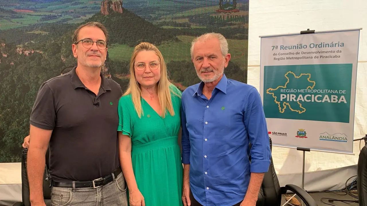 Luciano Almeida Nelita Michel Mario Botion Região Metropolitana de Piracicaba RMP
