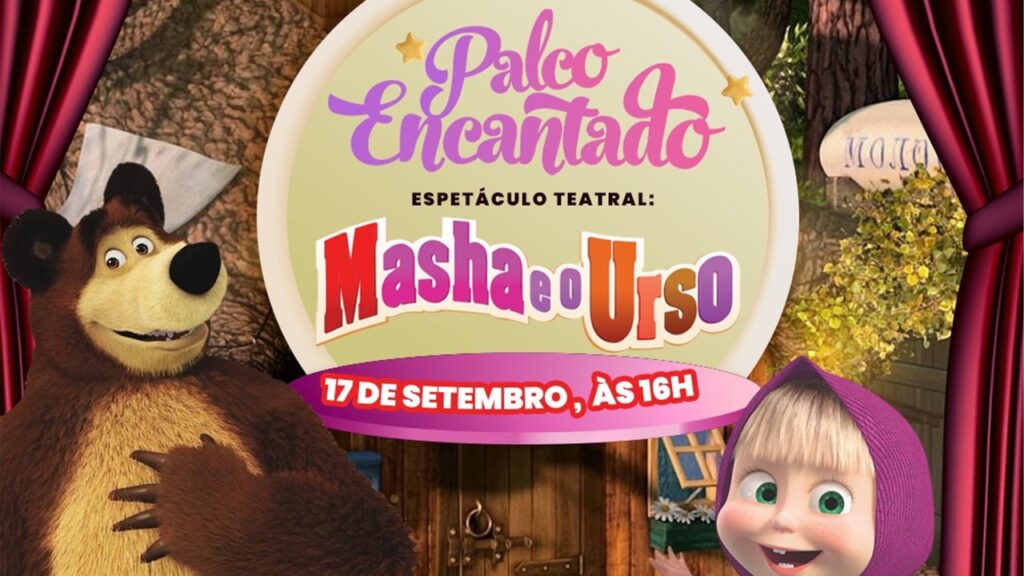 Masha e o Urso no Limeira Shopping neste domingo