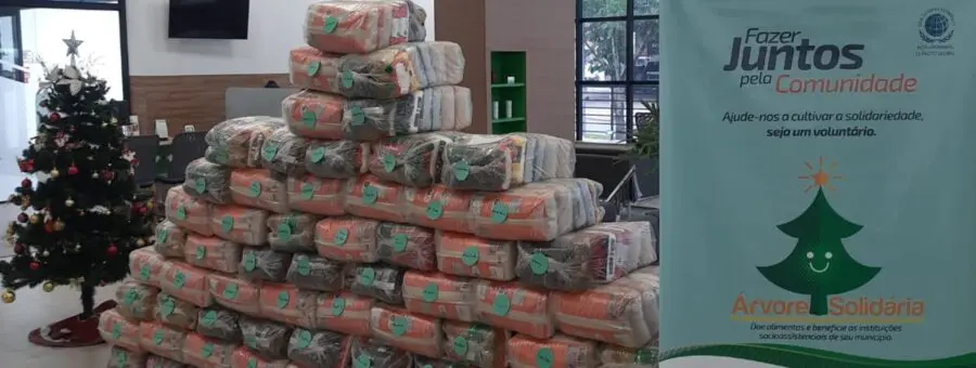 Árvore Solidária espera arrecadar 120 toneladas de alimentos em 2023