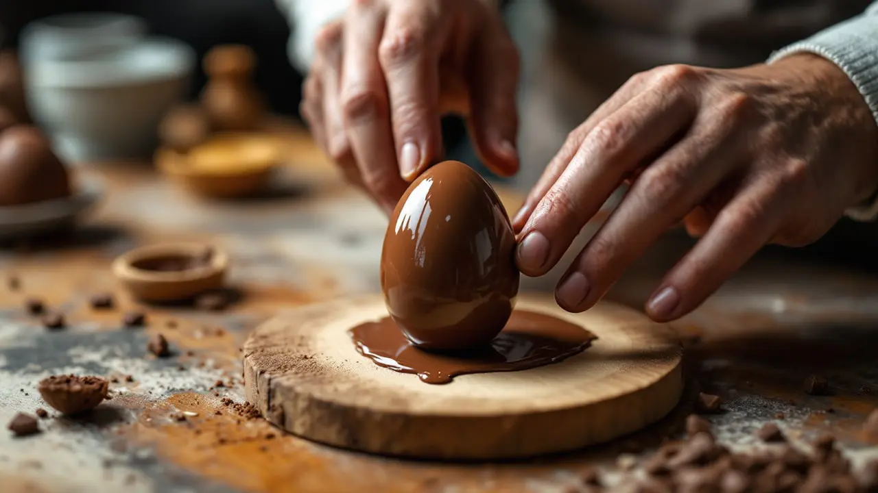 Receita de Ovo de Páscoa de Chocolate Caseiro