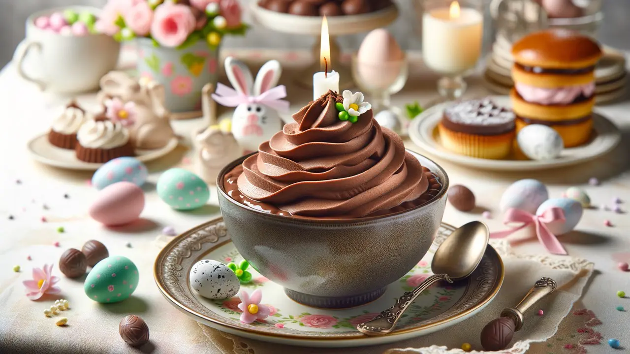 Receita de Mousse de Chocolate para a Páscoa